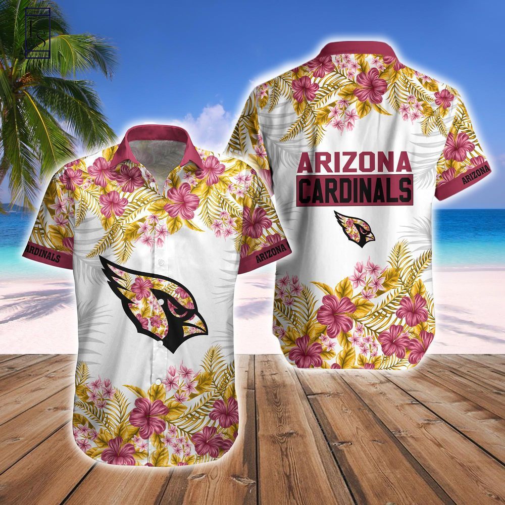 Arizona Cardinals Hawaiian Shirt Short Combo Tropical Unisex T-shirt, Sweatshirt, Hoodie, Long Sleeve Tee - T-Shirt, Sweatshirt, Hoodie