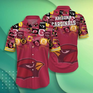 Arizona Cardinals Iconic Collage Hawaiian Shirt Unisex T-shirt, Sweatshirt, Hoodie, Long Sleeve Tee - T-Shirt, Sweatshirt, Hoodie