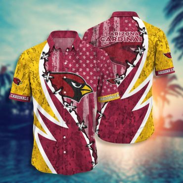 Arizona Cardinals Patriotic Surge Hawaiian Shirt Unisex T-shirt, Sweatshirt, Hoodie, Long Sleeve Tee - T-Shirt, Sweatshirt, Hoodie