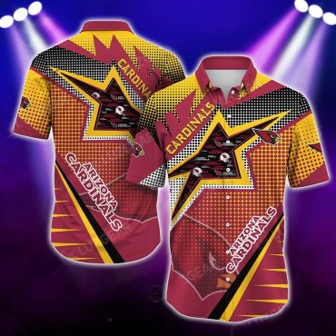 Arizona Cardinals Retro Starburst Hawaiian Shirt Unisex T-shirt, Sweatshirt, Hoodie, Long Sleeve Tee - T-Shirt, Sweatshirt, Hoodie