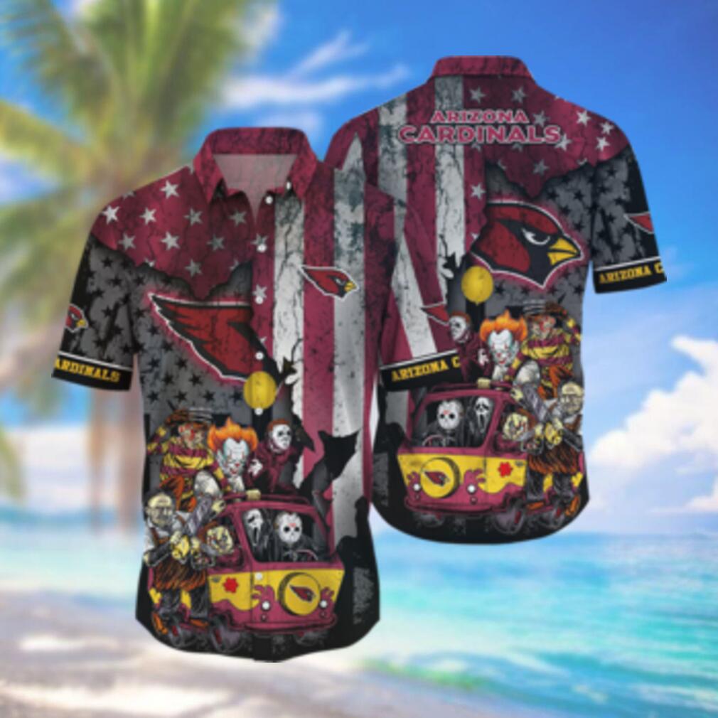 Arizona Cardinals Team Hawaiian Shirt Exclusive Look Unisex T-shirt, Sweatshirt, Hoodie, Long Sleeve Tee - T-Shirt, Sweatshirt, Hoodie