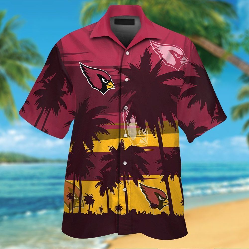 Arizona Cardinals Tropical Hawaiian Shirt Short Sleeve Unisex T-shirt, Sweatshirt, Hoodie, Long Sleeve Tee - T-Shirt, Sweatshirt, Hoodie