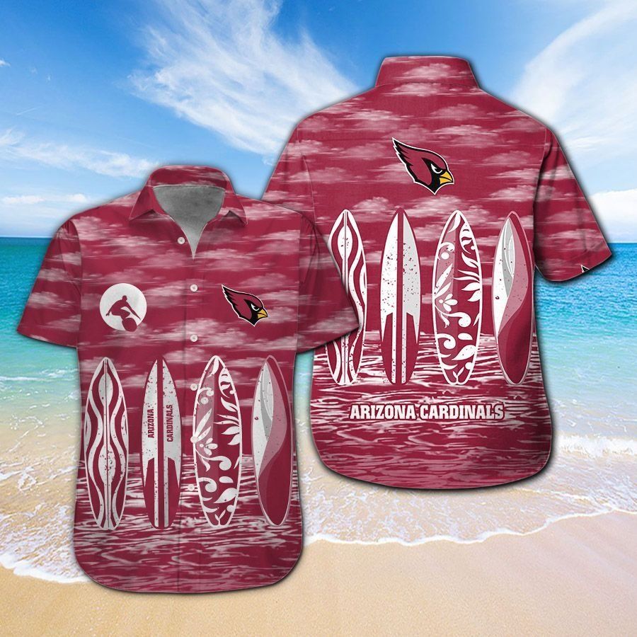Arizona Cardinals Tropical Hawaiian Short Sleeve Shirt Unisex T-shirt, Sweatshirt, Hoodie, Long Sleeve Tee - T-Shirt, Sweatshirt, Hoodie