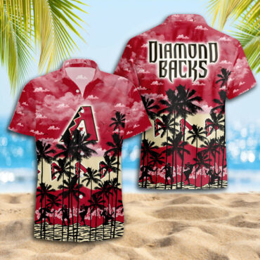 Arizona Diamondbacks Sunset Oasis Hawaiian Shirt Unisex T-shirt, Sweatshirt, Hoodie, Long Sleeve Tee - T-Shirt, Sweatshirt, Hoodie
