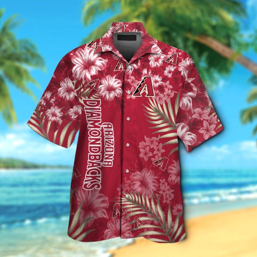 Arizona Diamondbacks Tropical Hawaiian Short Sleeve Shirt Unisex T-shirt, Sweatshirt, Hoodie, Long Sleeve Tee - T-Shirt, Sweatshirt, Hoodie