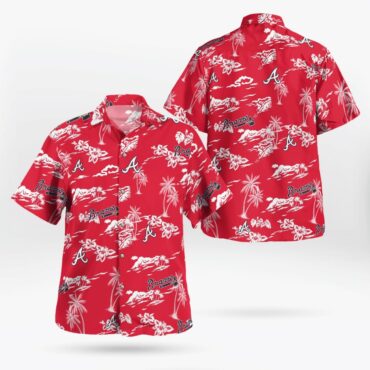 Atlanta Braves Island Escape Hawaiian Shirt Unisex T-shirt, Sweatshirt, Hoodie, Long Sleeve Tee - T-Shirt, Sweatshirt, Hoodie