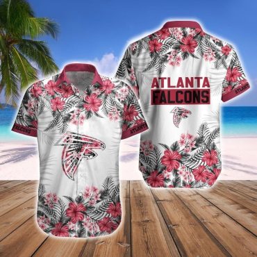 Atlanta Falcons Floral Vibes Hawaiian Shirt Unisex T-shirt, Sweatshirt, Hoodie, Long Sleeve Tee - T-Shirt, Sweatshirt, Hoodie