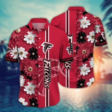 Atlanta Falcons Tropical Vibes Hawaiian Shirt Unisex T-shirt, Sweatshirt, Hoodie, Long Sleeve Tee - T-Shirt, Sweatshirt, Hoodie