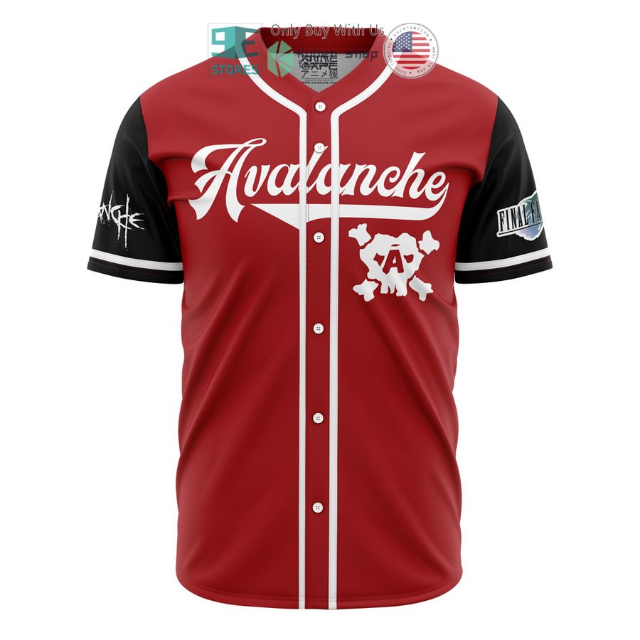 BEST Avalanche Final Fantasy 7 Baseball Jersey Unisex T-shirt, Sweatshirt, Hoodie, Long Sleeve Tee - T-Shirt, Sweatshirt, Hoodie