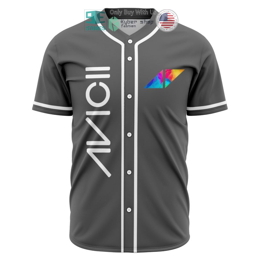 BEST Avicii logo grey Baseball Jersey Unisex T-shirt, Sweatshirt, Hoodie, Long Sleeve Tee - T-Shirt, Sweatshirt, Hoodie