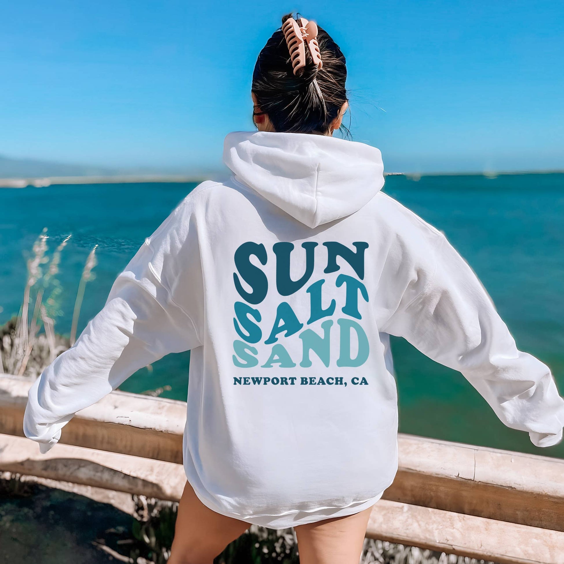 Customizable Sun Salt Sand Hoodie | Sizes S-2XL Unisex T-shirt, Sweatshirt, Hoodie, Long Sleeve Tee - T-Shirt, Sweatshirt, Hoodie