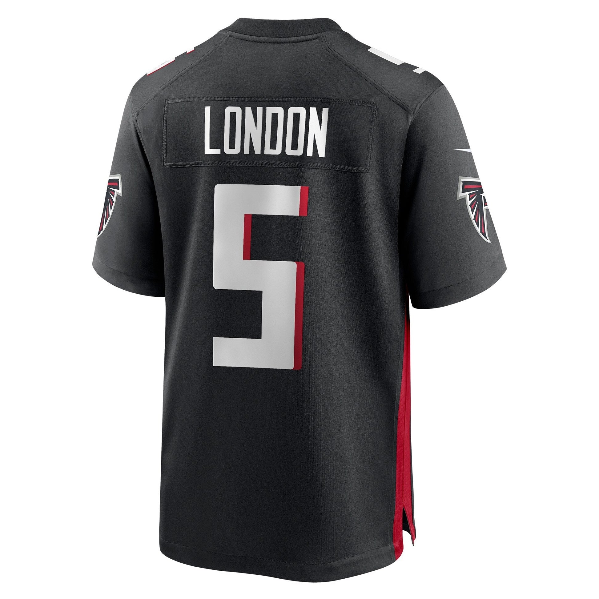 Drake London Atlanta Falcons Game Jersey - Black football jersey product view 3