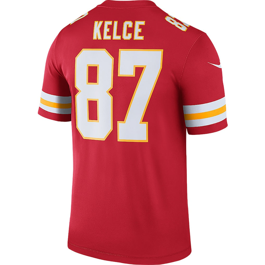 KC.Chiefs #87 Travis Kelce Red Legend Player Performance Top Jersey football jersey product view 1