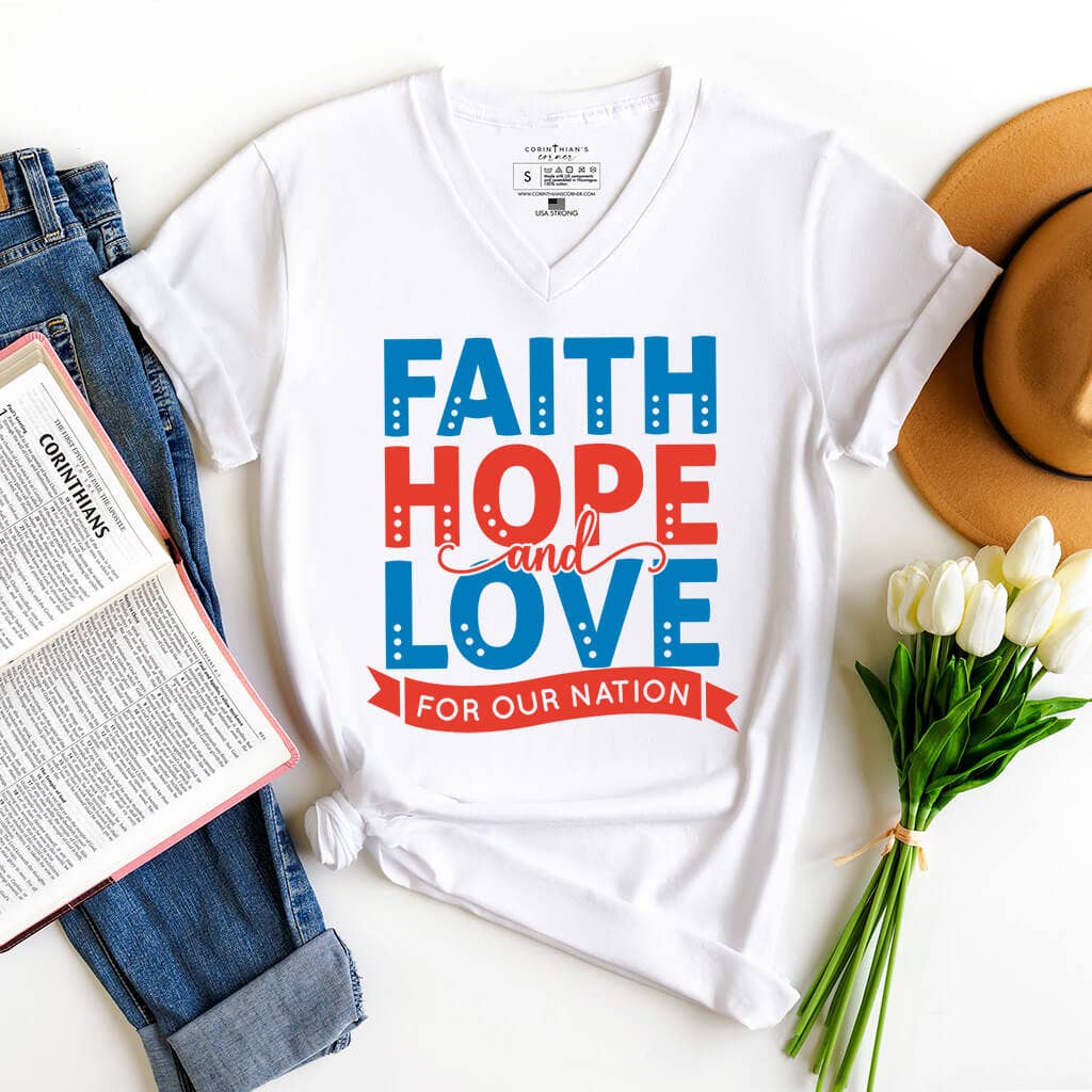 Love For Our Nation V-Neck Unisex T-shirt, Sweatshirt, Hoodie, Long Sleeve Tee - T-Shirt, Sweatshirt, Hoodie