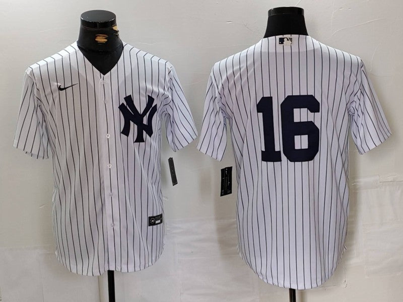 Men's New York Yankees Whitney Ford #16 White Replica Player Name Jersey baseball jersey product view 1