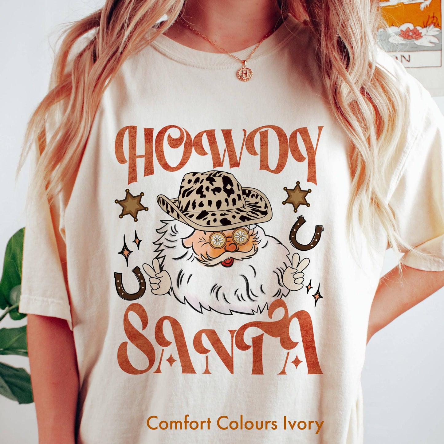 Western Howdy Santa Cowboy Rodeo Christmas Tee Unisex T-shirt, Sweatshirt, Hoodie, Long Sleeve Tee - T-Shirt, Sweatshirt, Hoodie