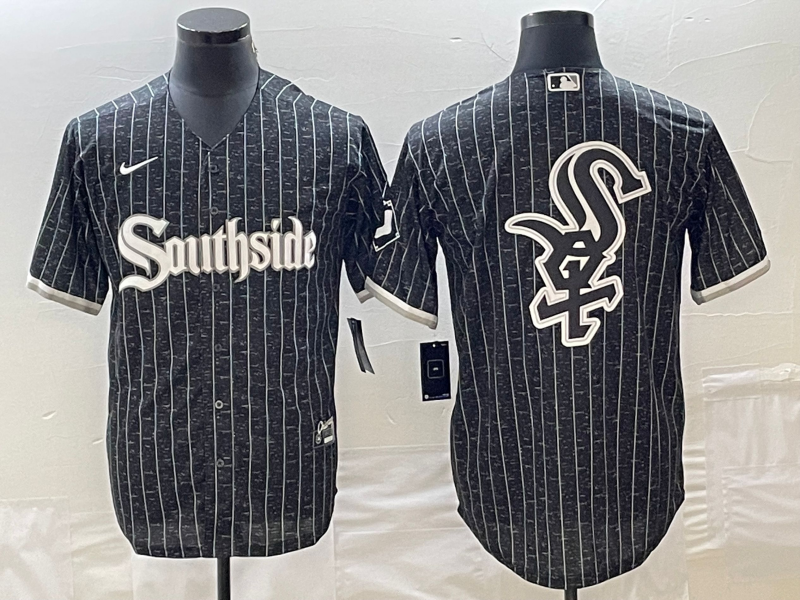 Men's Chicago White Sox Black City Connect Replica Team Jersey1 baseball jersey product view 1