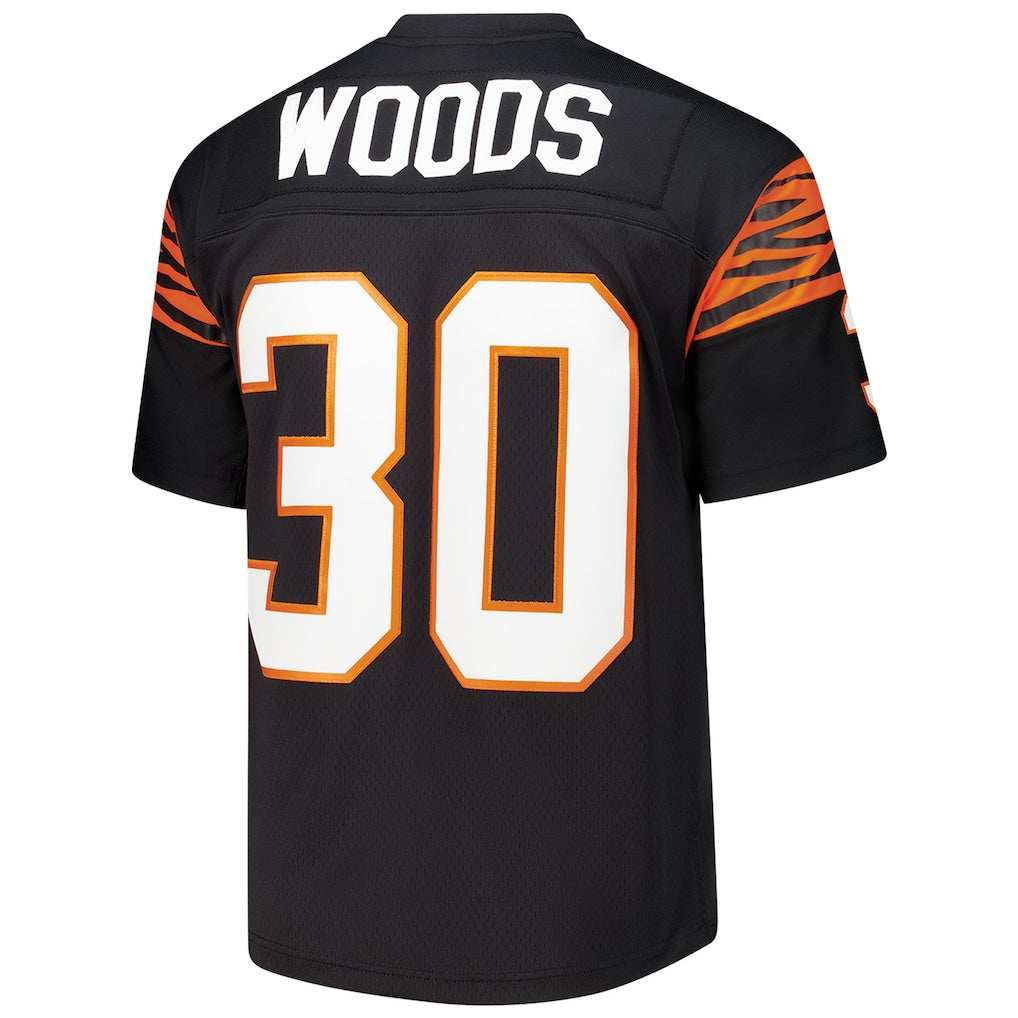 C.Bengals #30 Chase Brown Black 1988 Legacy Replica Jersey football jersey product view 1