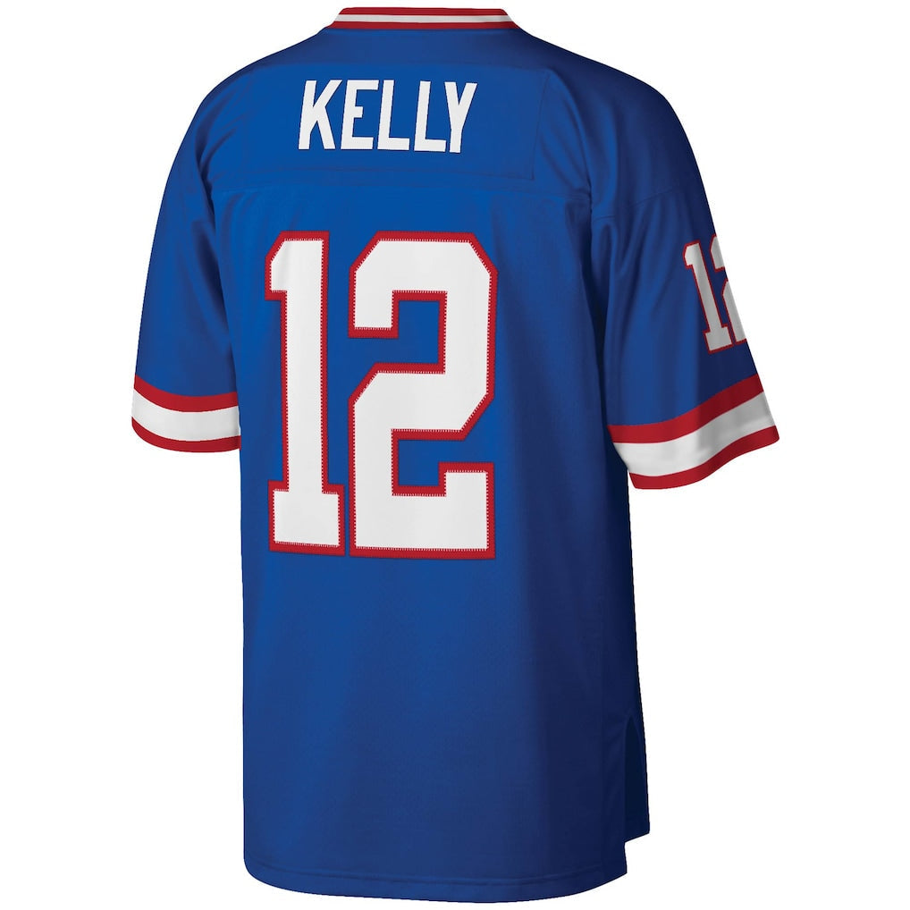 B.Bills #12 Jim Kelly Royal Legacy Replica Jersey football jersey product view 1