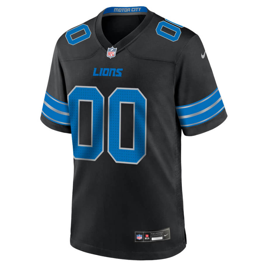 Custom Detroit Lions 2024 Blue-Black Jersey football jersey product view 1