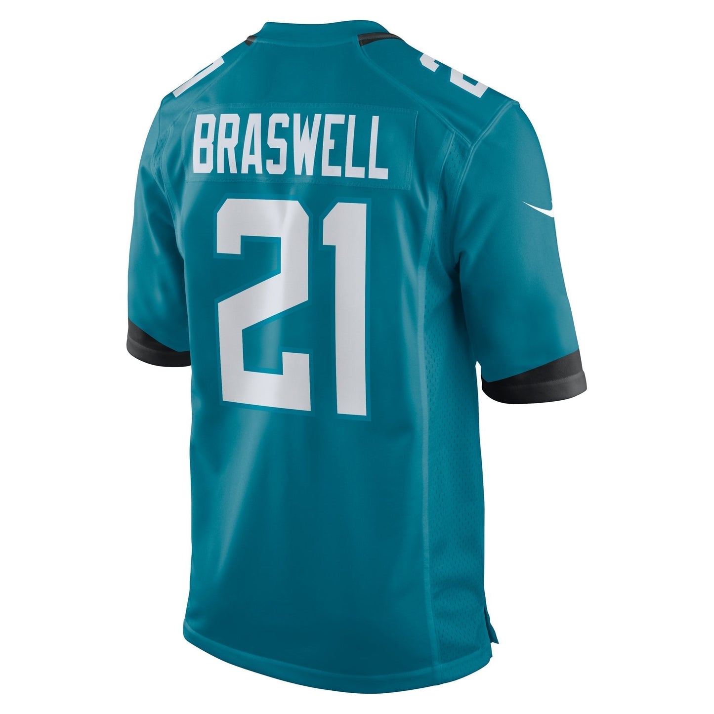 Christian Braswell Jacksonville Jaguars Team Game Jersey - Teal football jersey product view 3