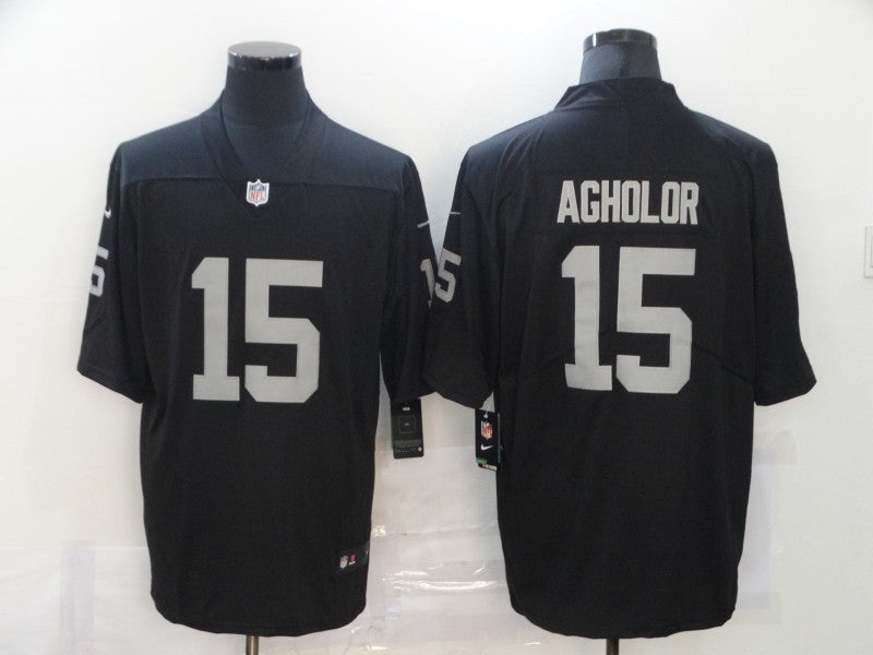 Men's Las Vegas Raiders Nelson Agholor #15 Black Game Jersey1 football jersey product view 1