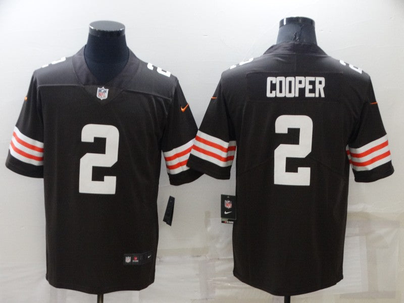 Men's Cleveland Browns Amari Cooper #2 Brown Player Game Jersey1 football jersey product view 1