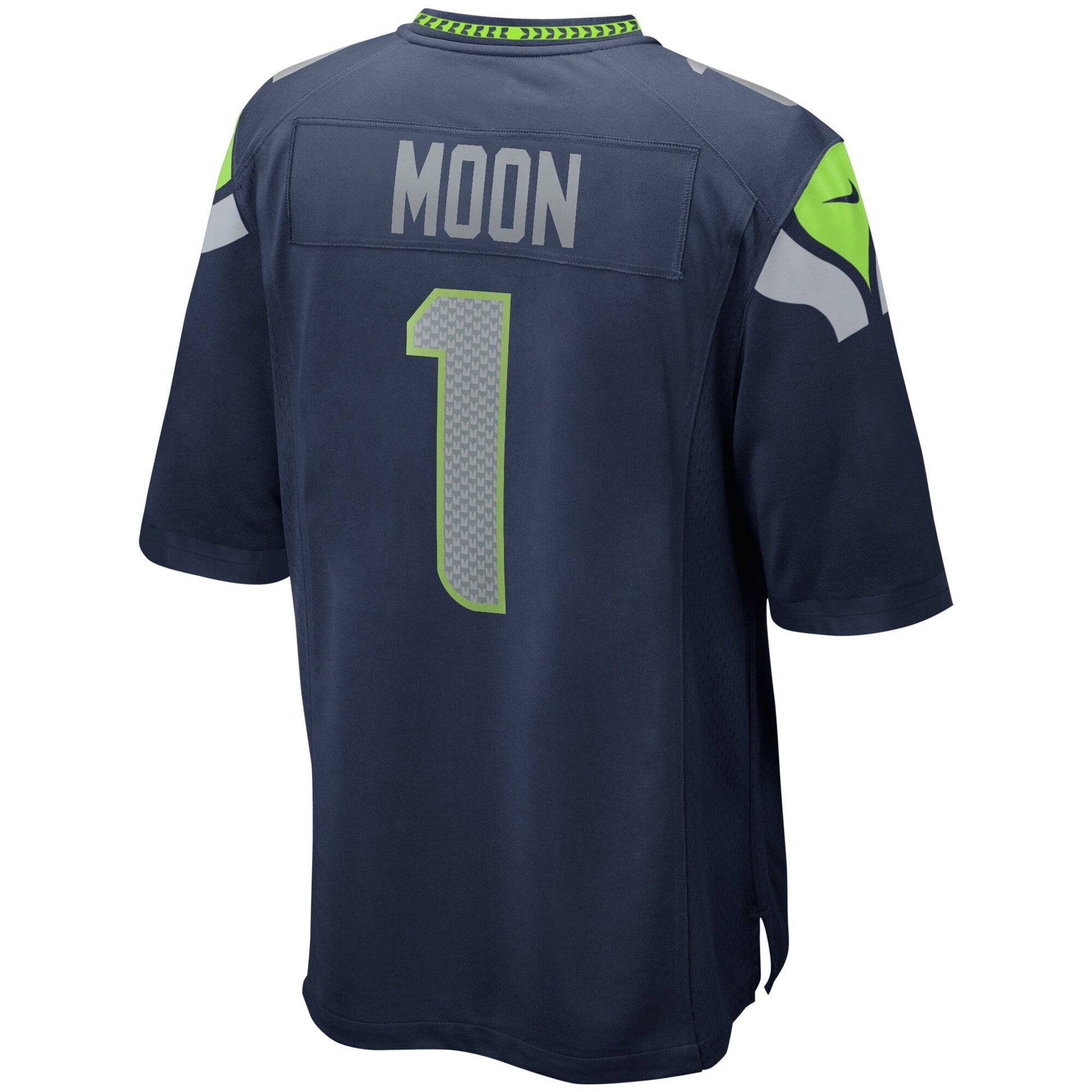 Warren Moon Seattle Seahawks Game Retired Jersey - College Navy football jersey product view 3