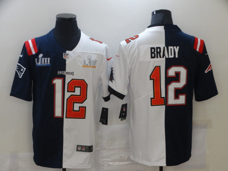 Men's Tampa Bay Buccaneers Tom Brady Blue/White Game Jersey football jersey product view 1