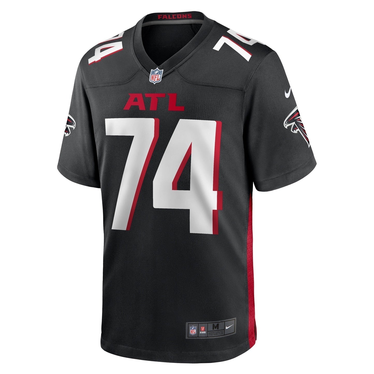 Travis Bell Atlanta Falcons Team Game Jersey - Black football jersey product view 2