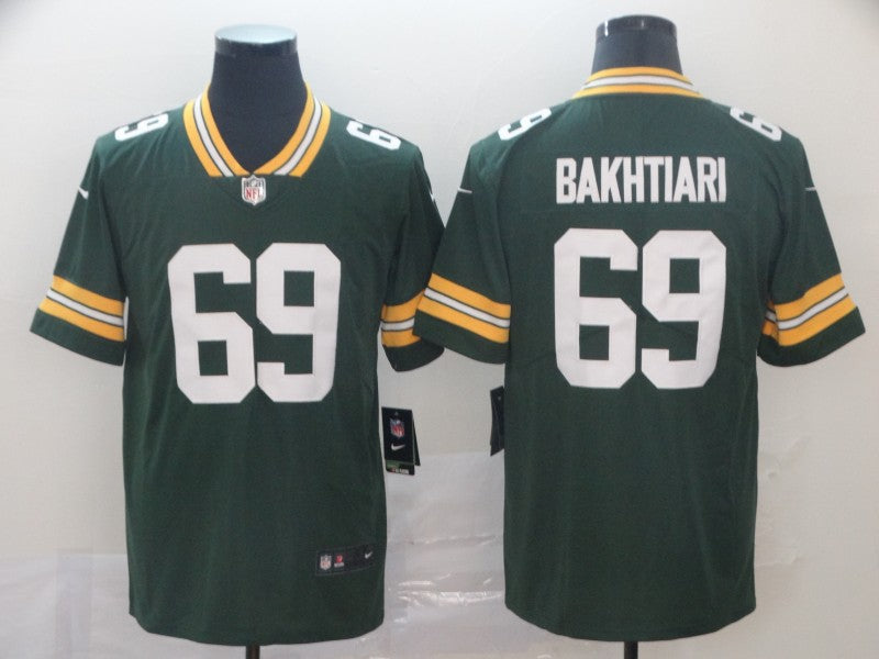 Men's Green Bay Packers David Bakhtiari #69 Green Game Jersey1 football jersey product view 1