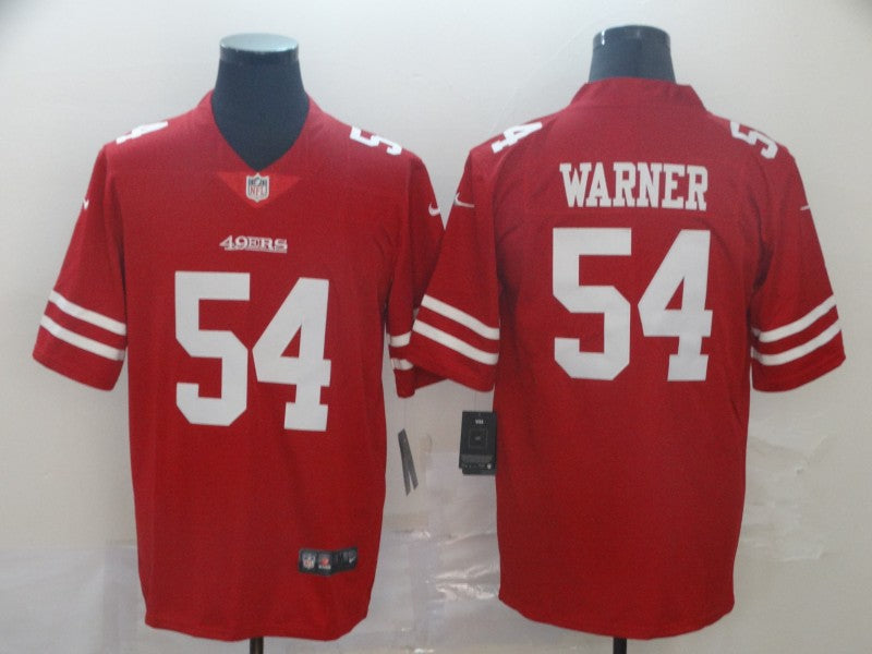 Men's San Francisco 49ers Fred Warner Red Game Jersey football jersey product view 1