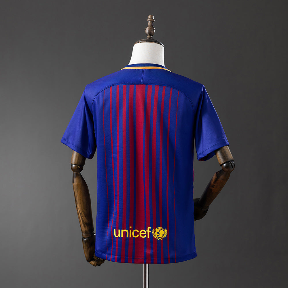 Barcelona 17/18 Home Retro Jersey sports jersey product view 2