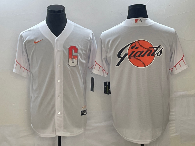 Men's San Francisco Giants White City Connect Replica Team Jersey1 baseball jersey product view 1