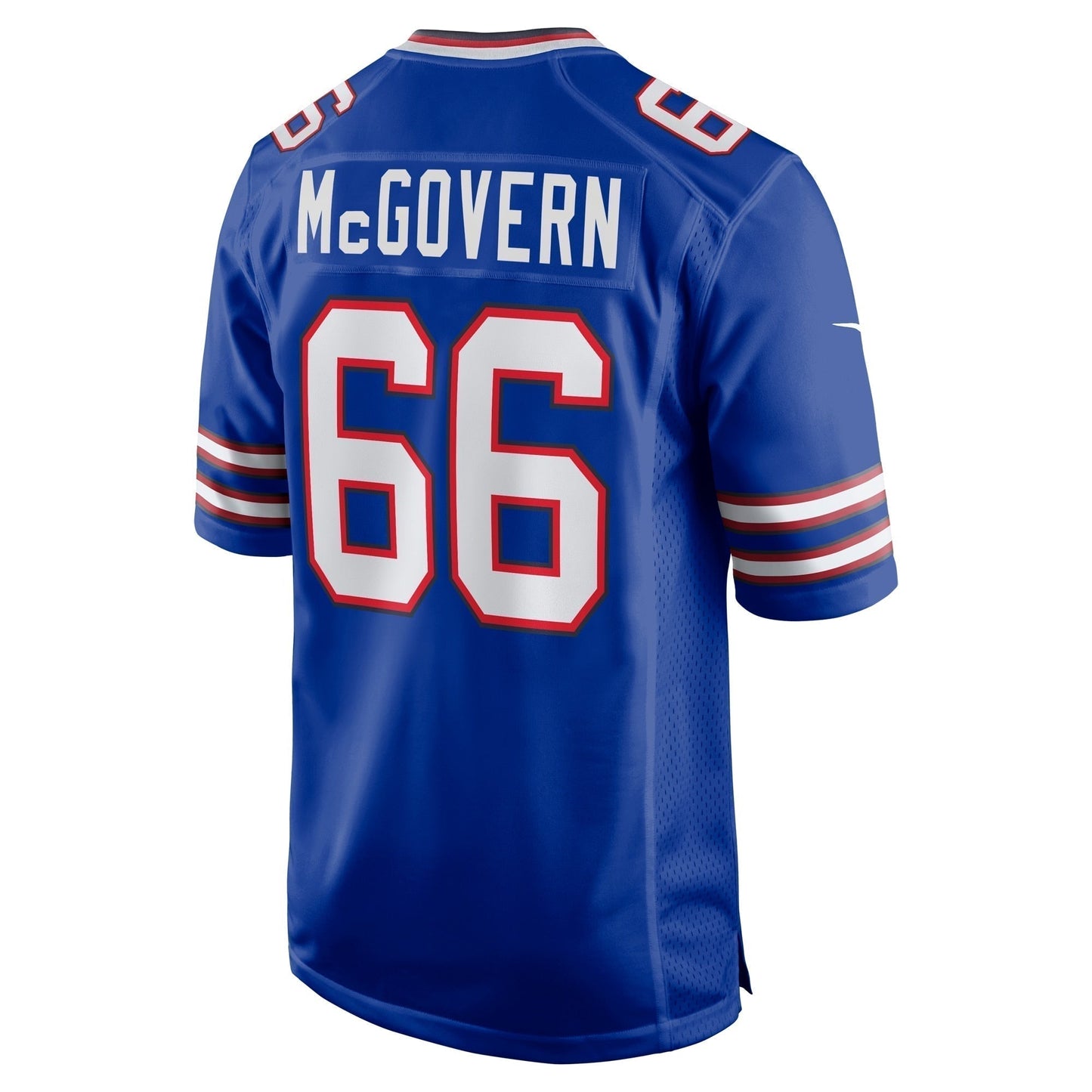 Connor McGovern Buffalo Bills Game Jersey - Royal football jersey product view 3