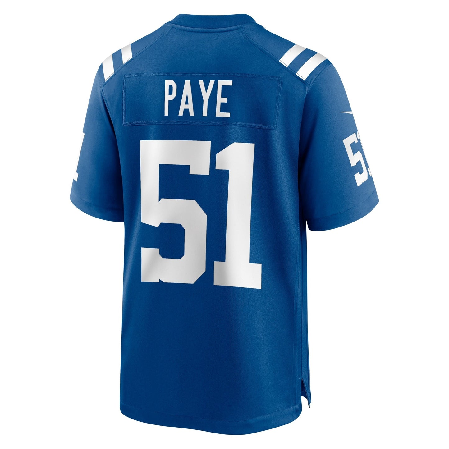Indianapolis Colts Game Jersey - Royal football jersey product view 3
