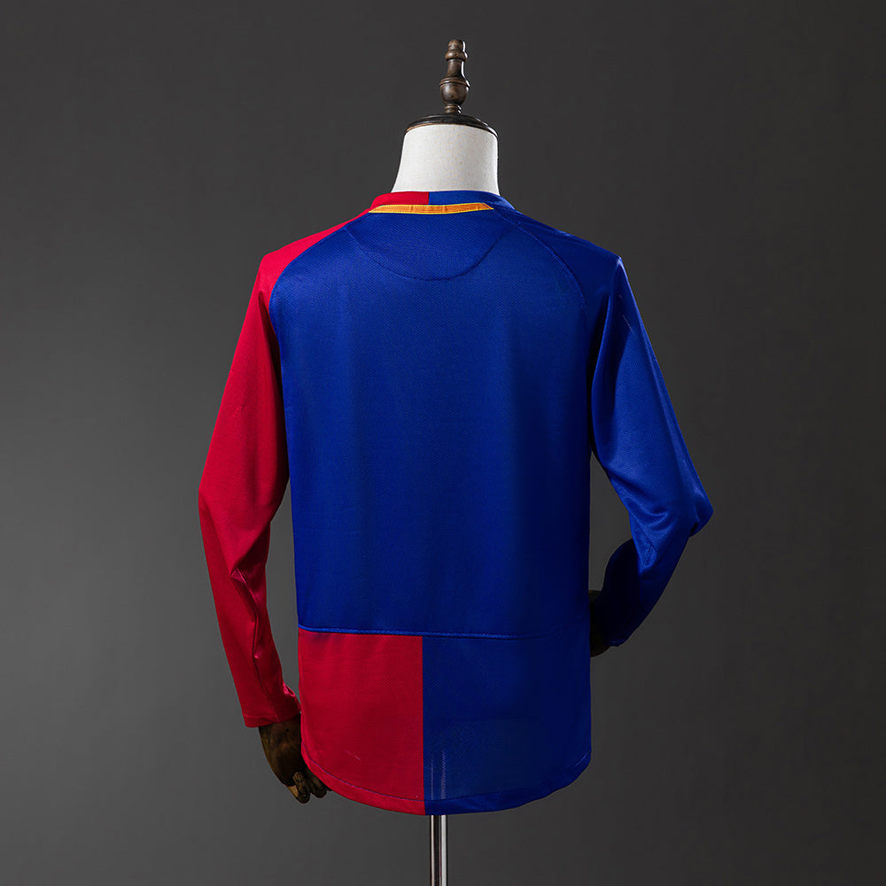 Barcelona 08/09 UEFA Champions League Home Long Sleeve Retro Jersey sports jersey product view 2