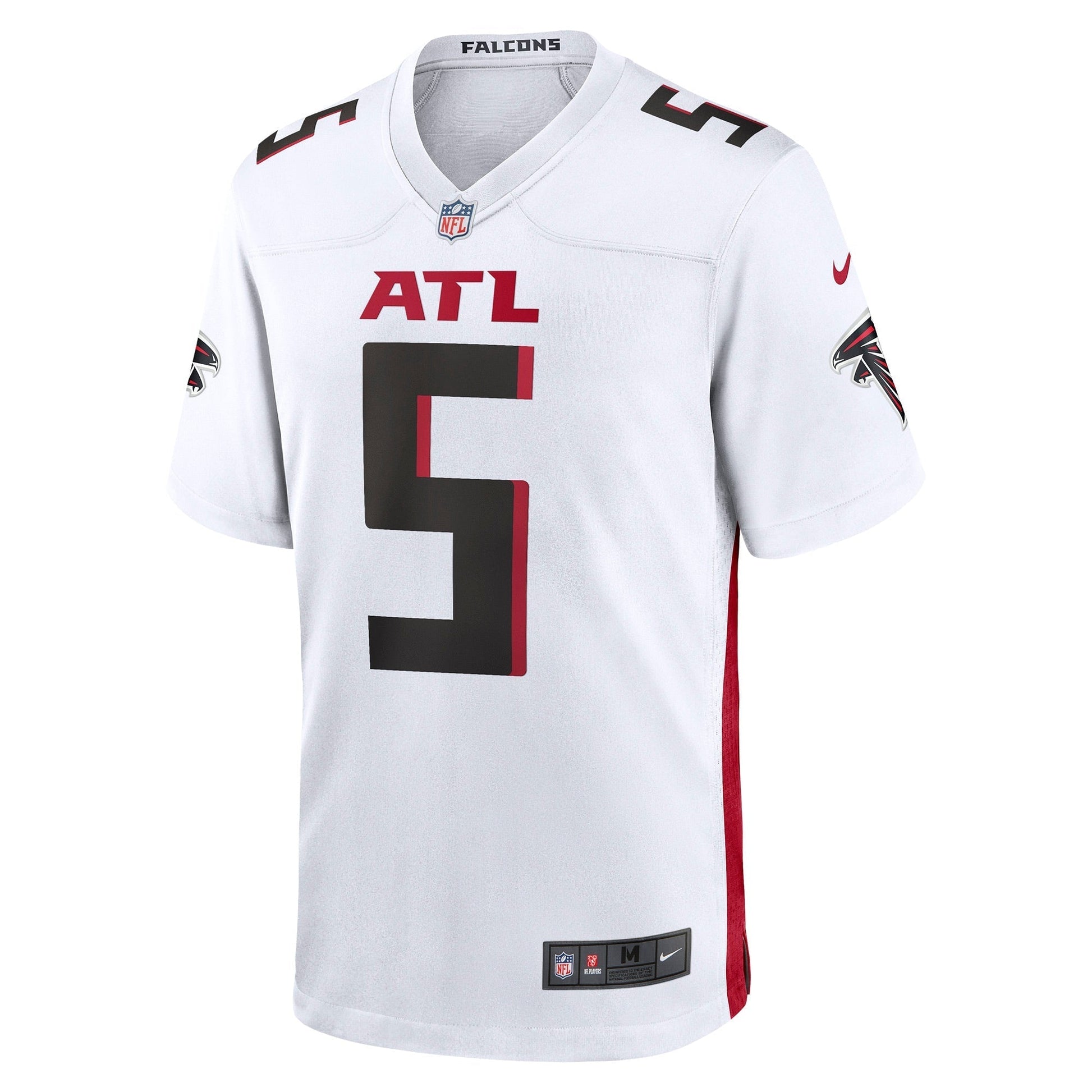 Drake London Atlanta Falcons Away Game Jersey - White football jersey product view 2