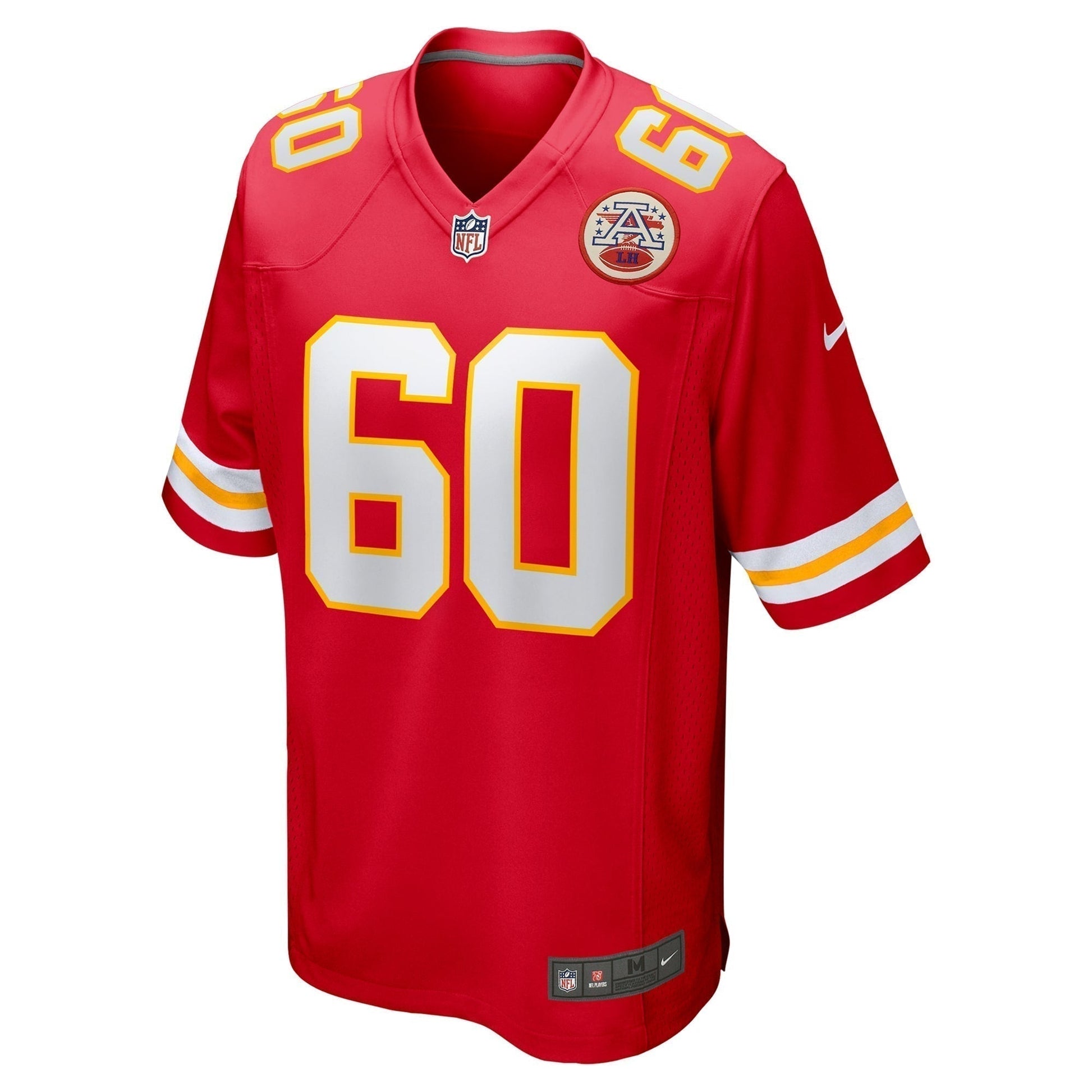 Hunter Nourzad Kansas City Chiefs Game Jersey - Red football jersey product view 2