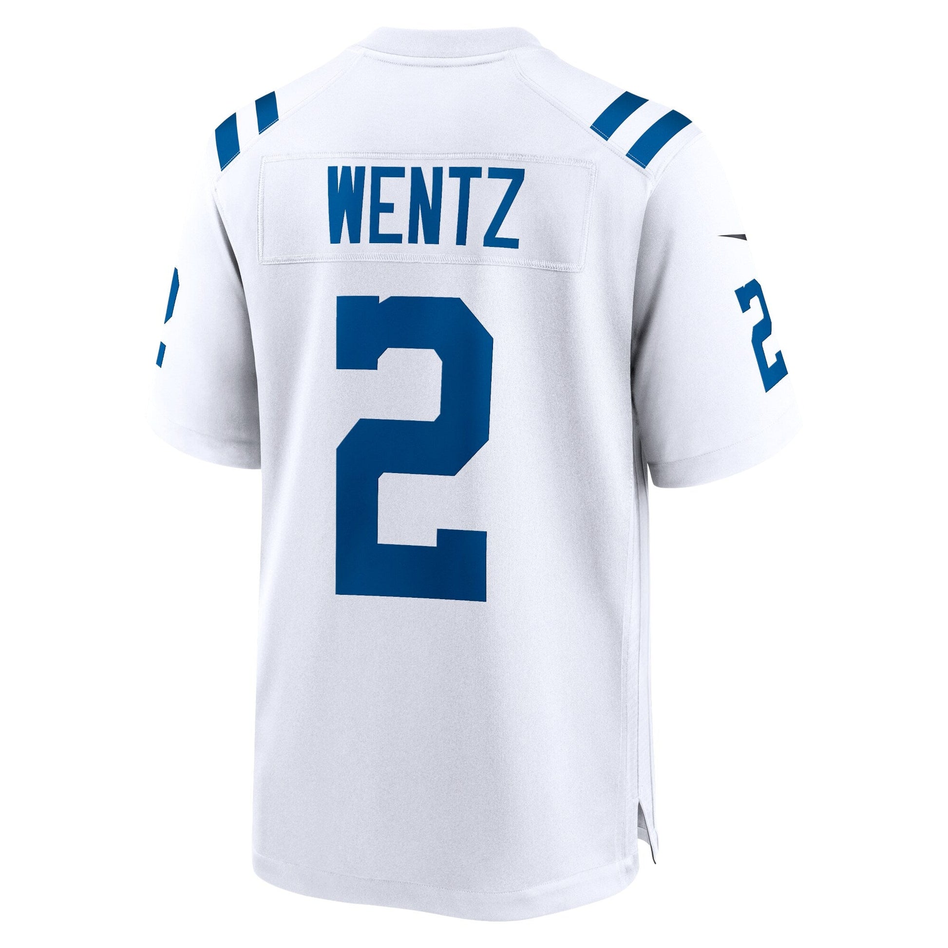 Carson Wentz Indianapolis Colts Game Jersey - White football jersey product view 3