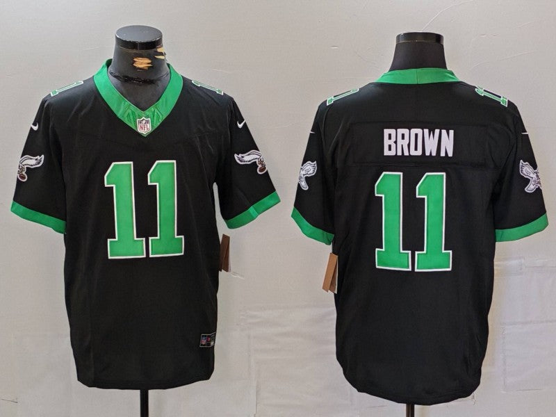 Men's Philadelphia Eagles A.J. Brown Black Vapor F.U.S.E. Limited Jersey football jersey product view 1