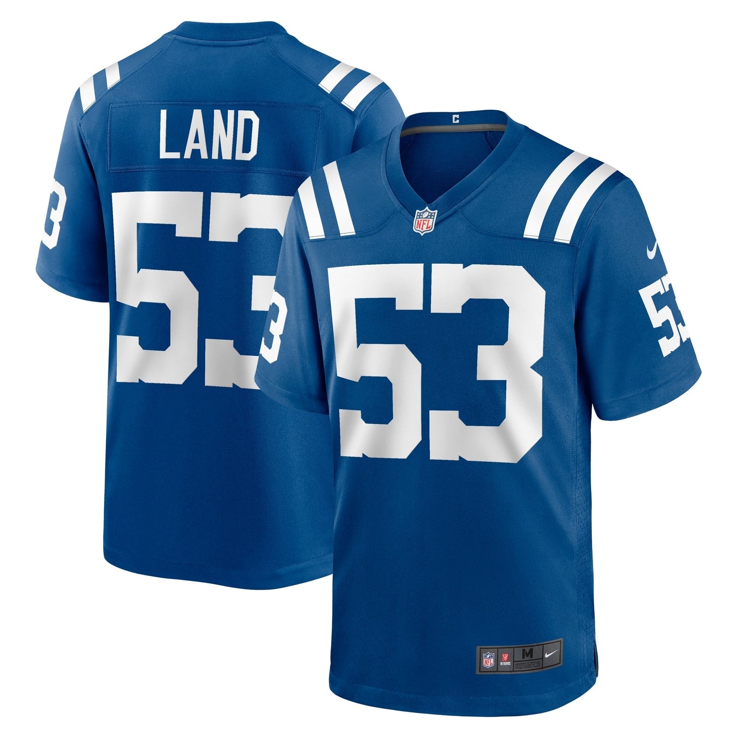 Isaiah Land Indianapolis Colts Team Game Jersey - Royal football jersey product view 1