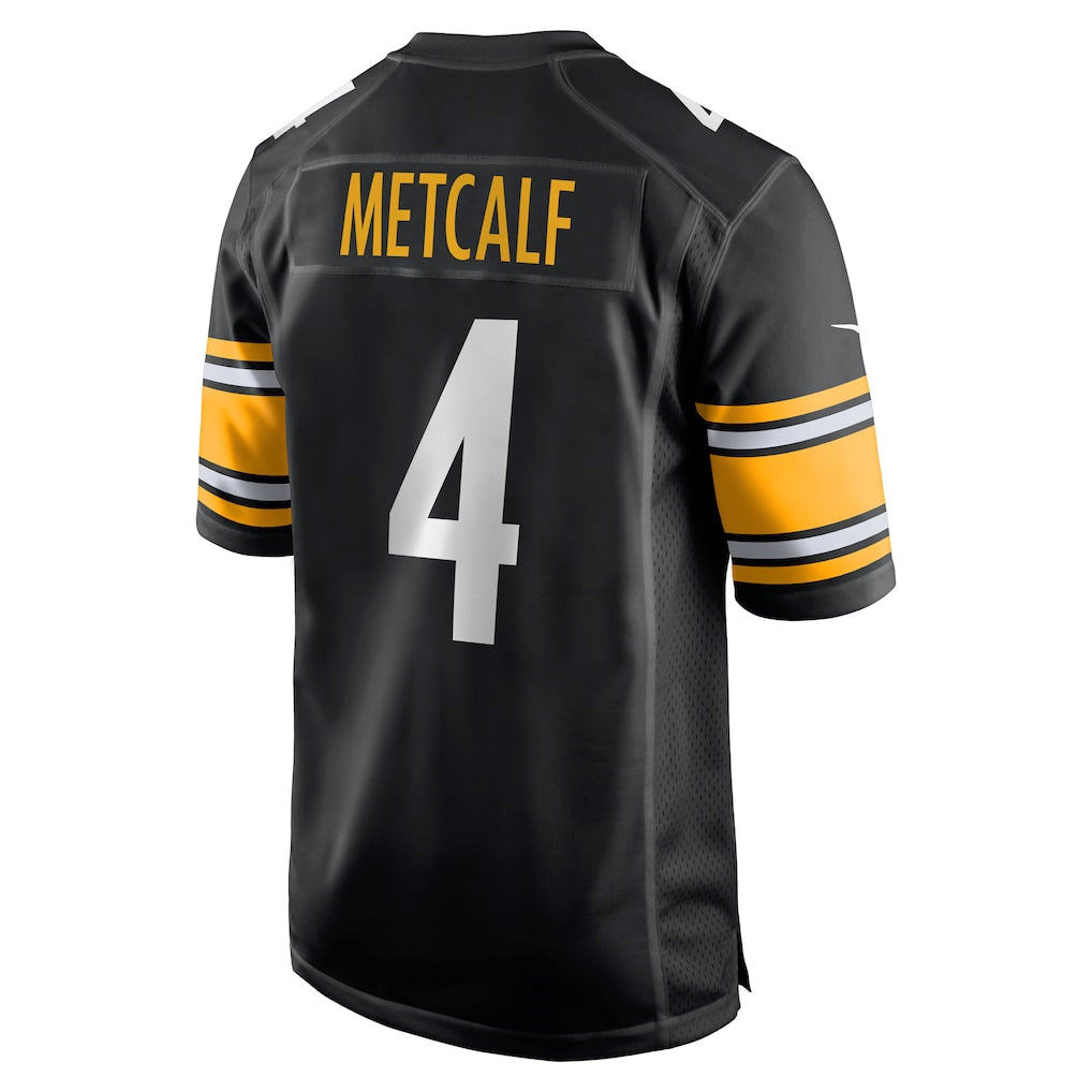 P.Steelers #4 DK Metcalf Black Game Player Jersey football jersey product view 1