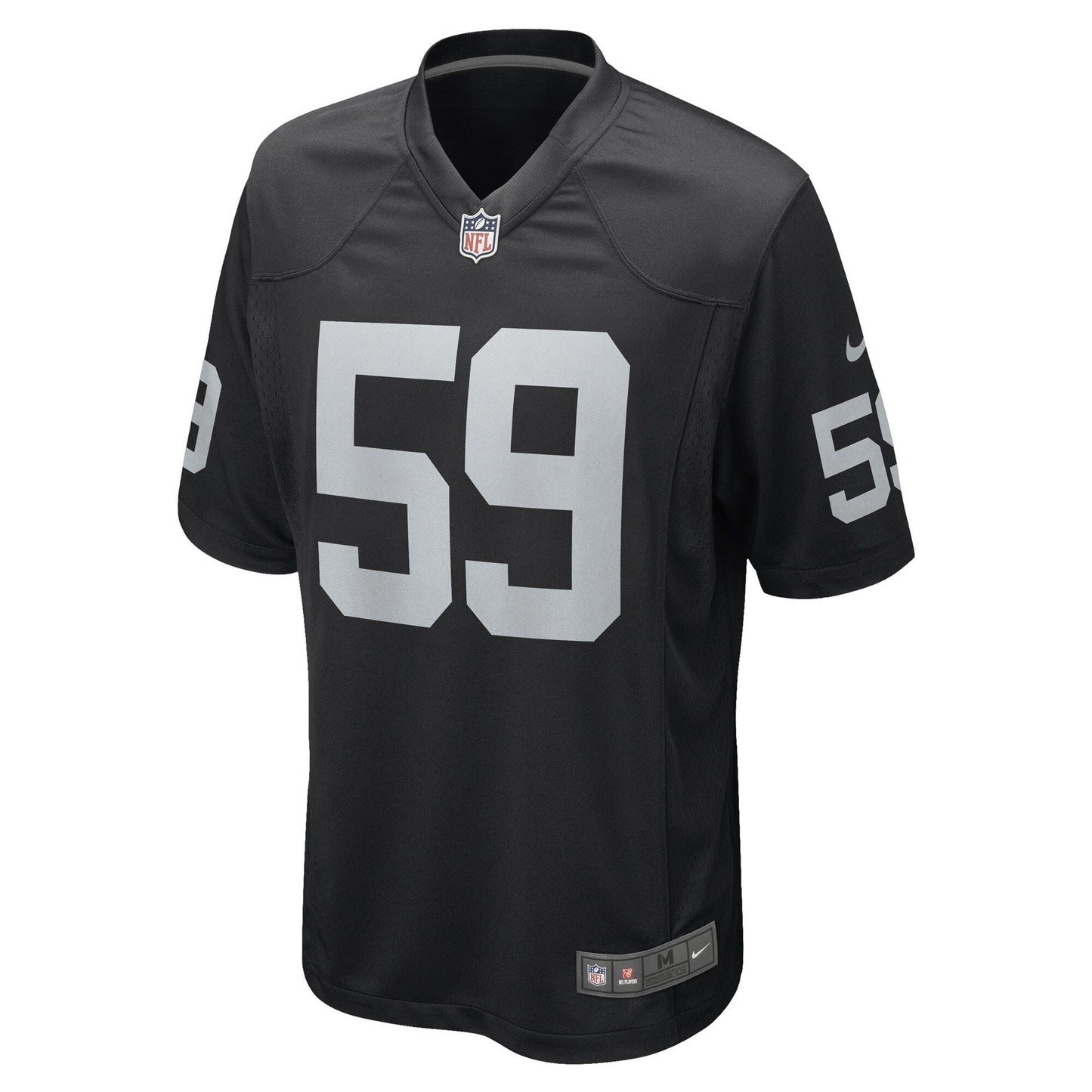 Luke Masterson Las Vegas Raiders Game Jersey - Black football jersey product view 2