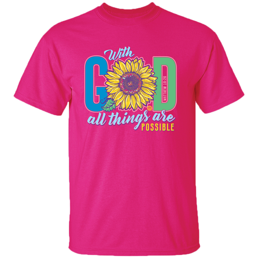 2744 God Sunflower-Heliconia Unisex T-shirt, Sweatshirt, Hoodie, Long Sleeve Tee - T-Shirt, Sweatshirt, Hoodie