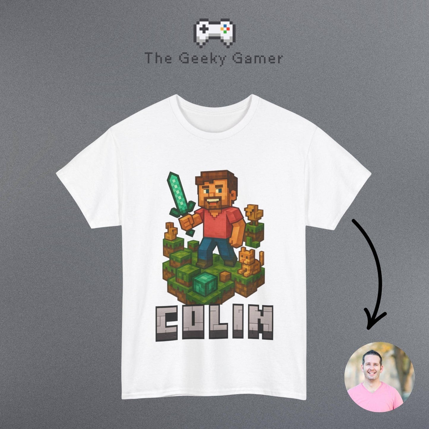 Custom Gamer T-Shirt  Personalized Video Game Gift Unisex T-shirt, Sweatshirt, Hoodie, Long Sleeve Tee - T-Shirt, Sweatshirt, Hoodie