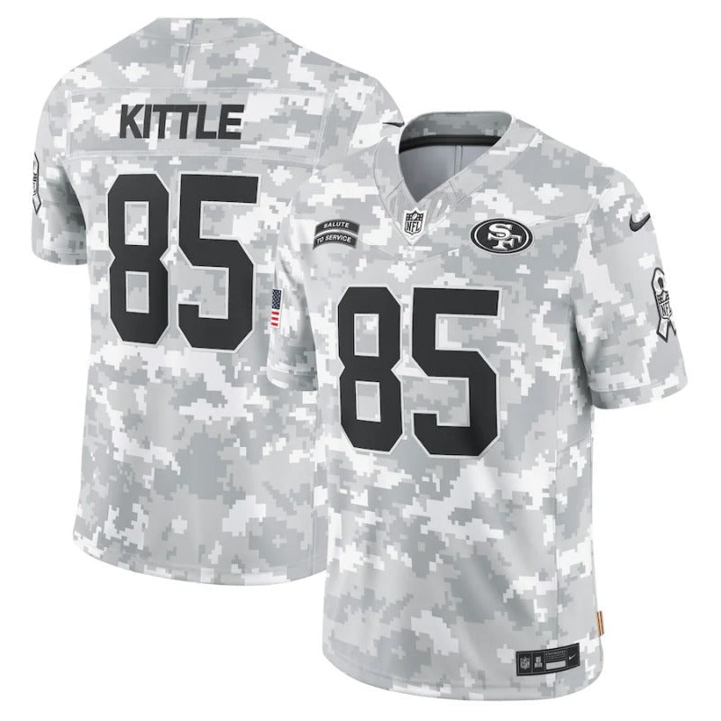 George Kittle San Francisco 49ers Salute To Service 2024 Jersey football jersey product view 1