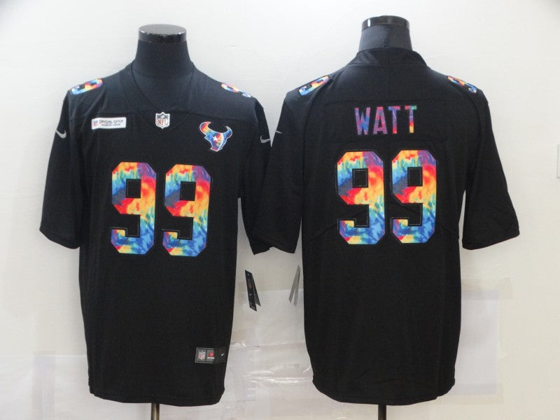 Men's Houston Texans #99 J.J. Watt Black Game Player Jersey1 football jersey product view 1