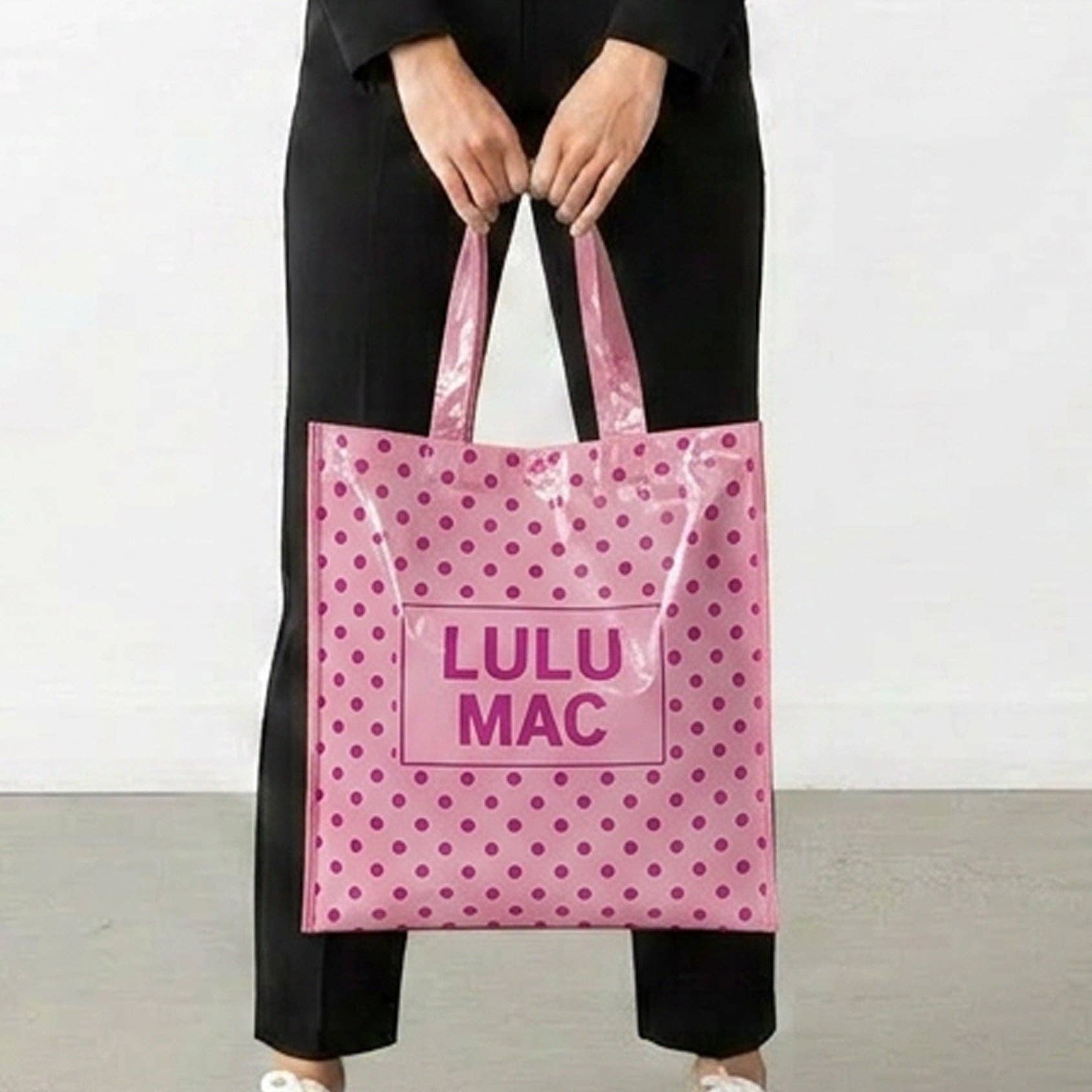 LM-BG-1004 Reusable Tote-Light Pink Hot Pink Dot Unisex T-shirt, Sweatshirt, Hoodie, Long Sleeve Tee - T-Shirt, Sweatshirt, Hoodie