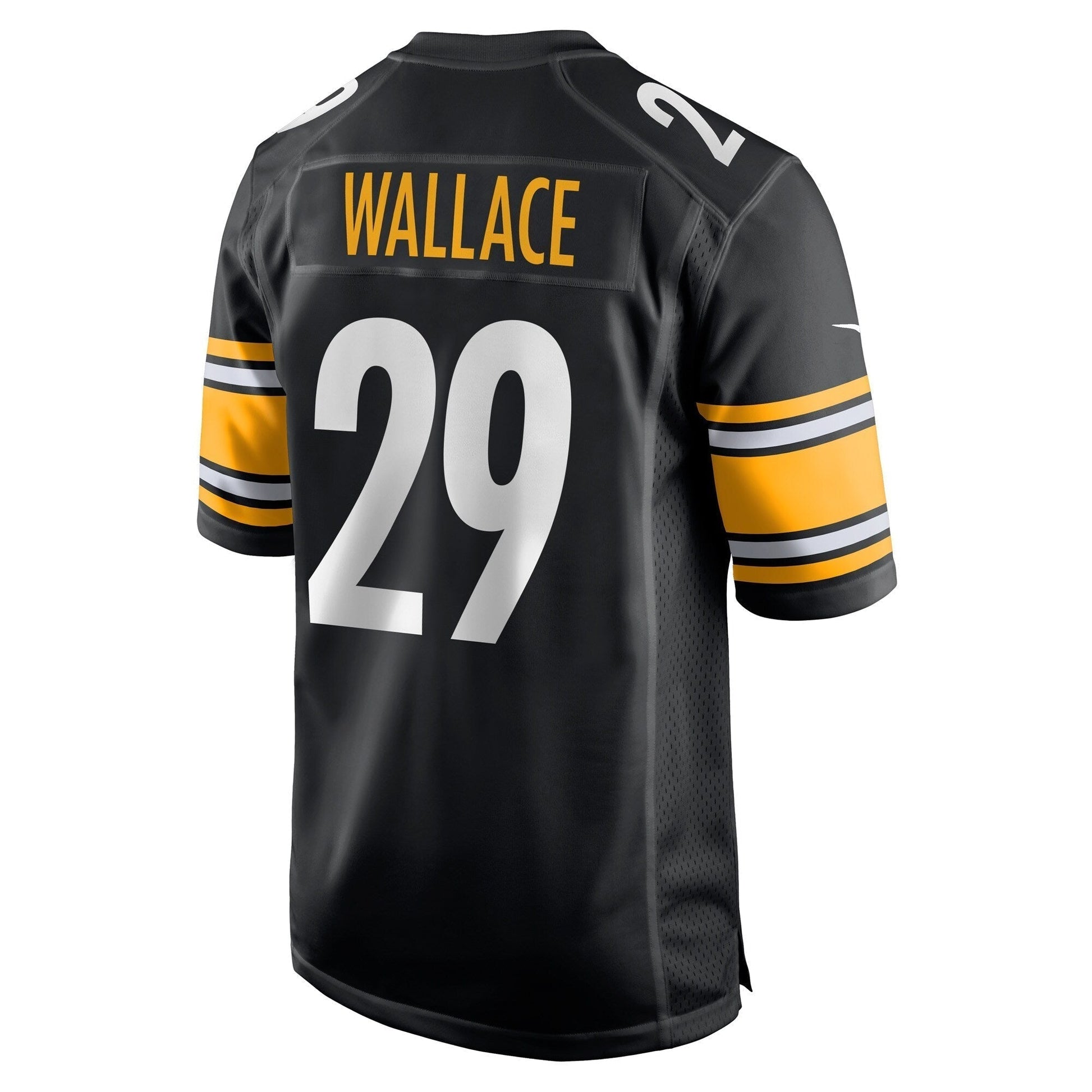 Levi Wallace Pittsburgh Steelers Game Jersey - Black football jersey product view 3